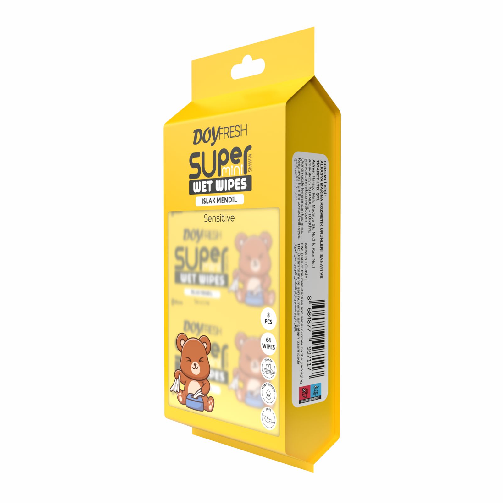 Süper Mini Islak Mendil Sensitive - 4