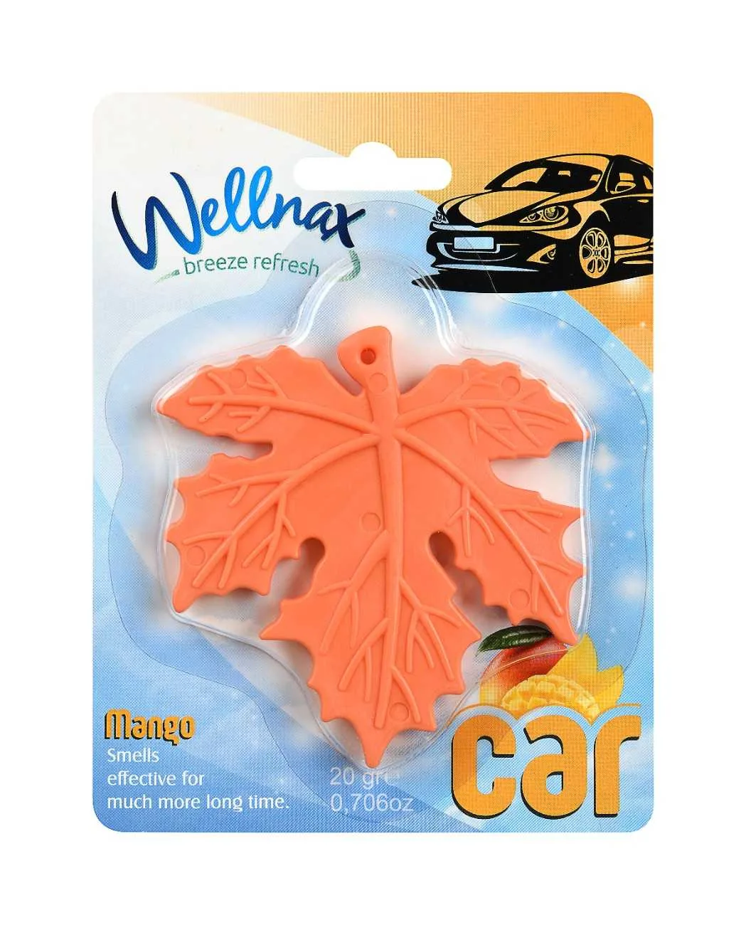 Wellnax Leaf Car Air Freshener Mango